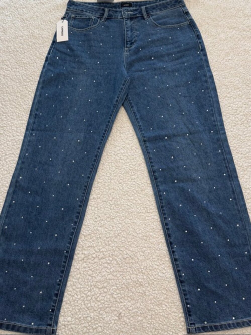 Express embellished straight leg jeans ✨